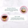 BeNat Foundation Makeup Brush white handle product view